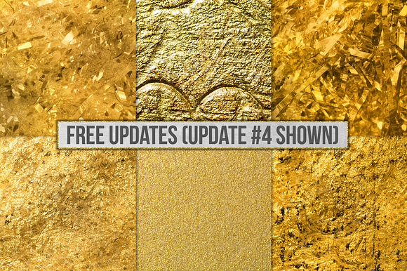 Gold Foil Textures, Gold Backgrounds in Textures - product preview 35