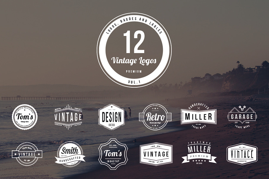 12 Vintage Logos - Vol. 1