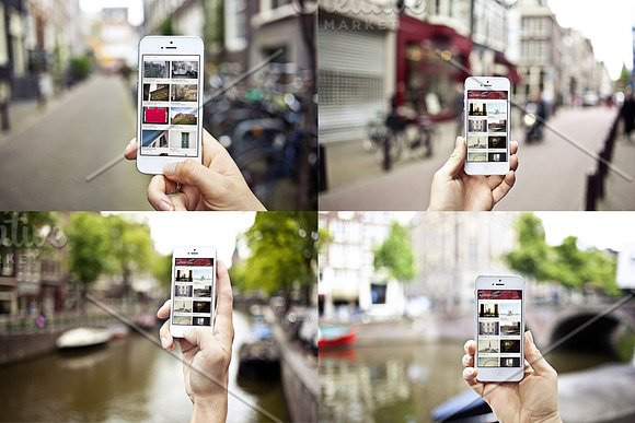 10 urban photo mockups - iPhone 5 in Mobile & Web Mockups - product preview 2