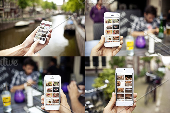 10 urban photo mockups - iPhone 5 in Mobile & Web Mockups - product preview 3