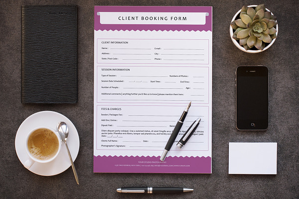 Client Contract / Booking Form-V295