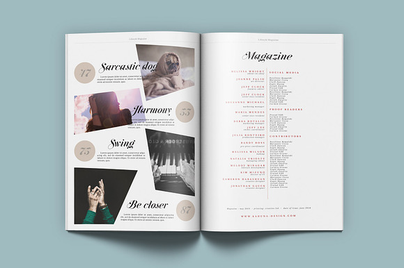 Lifestyle & Fashion Magazine in Magazine Templates - product preview 1