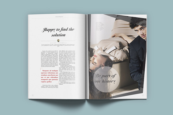 Lifestyle & Fashion Magazine in Magazine Templates - product preview 3