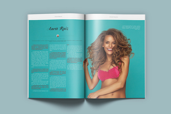 Lifestyle & Fashion Magazine in Magazine Templates - product preview 5