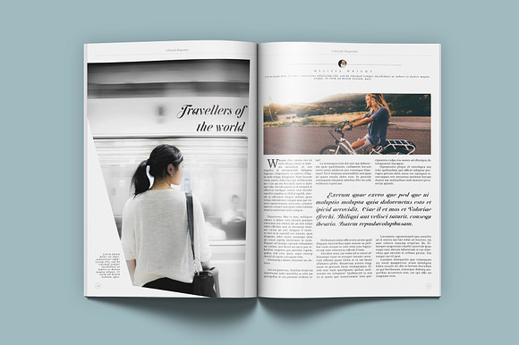 Lifestyle & Fashion Magazine in Magazine Templates - product preview 7