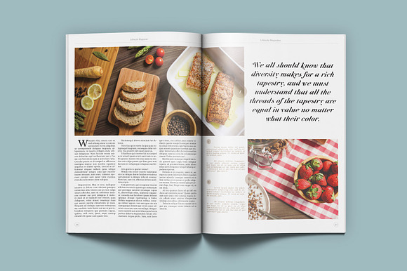 Lifestyle & Fashion Magazine in Magazine Templates - product preview 12