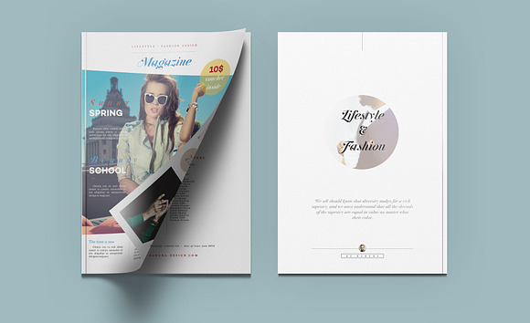 Lifestyle & Fashion Magazine in Magazine Templates - product preview 14