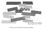 Black & White Doodle Washi Tape