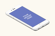 iPhone 6s Silver Right mockup