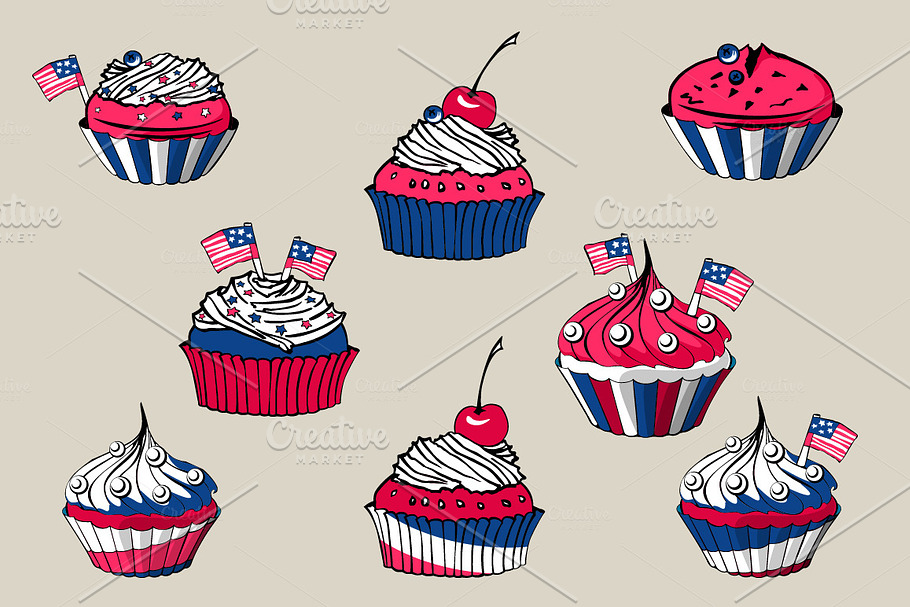 July, 4th Cakes in Objects - product preview 8