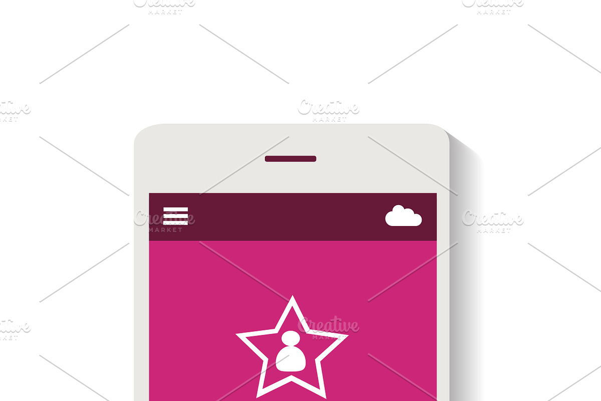 Mobile interface pink color in Mobile & Web Mockups - product preview 8