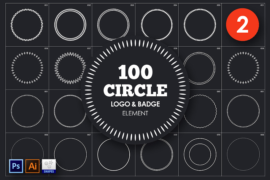 Circle Logo & Badge Element Vol. 2