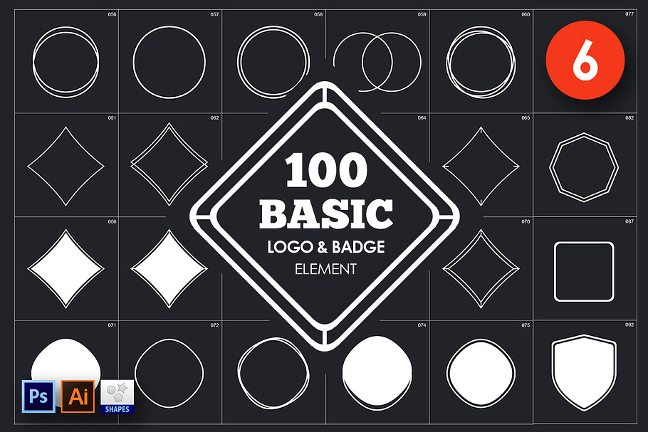 Basic Logo & Badge Element Vol. 6