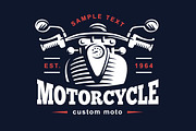 Classic Motorcycle emblem