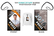 Modern Event VIP Badge
