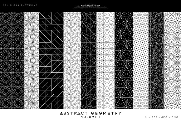 Abstract Geometry Seamless Patterns in Patterns - product preview 1