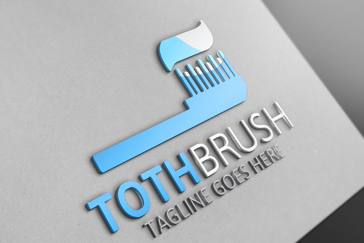 Tooth Brush Logo in Logo Templates - product preview 8