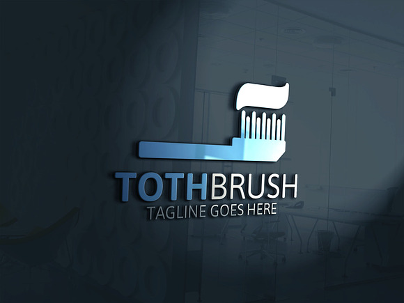 Tooth Brush Logo in Logo Templates - product preview 1