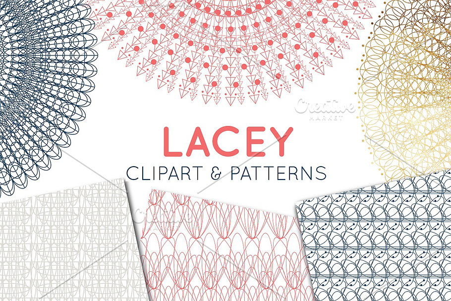 Lace Clipart, Lace Border & Patterns