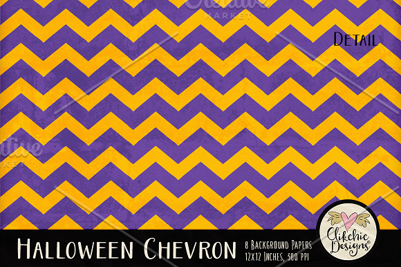 Halloween Chevron Texture Pack in Textures - product preview 2