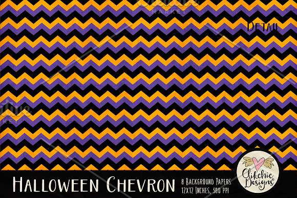 Halloween Chevron Texture Pack in Textures - product preview 3