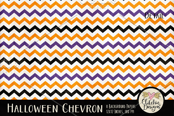 Halloween Chevron Texture Pack in Textures - product preview 4