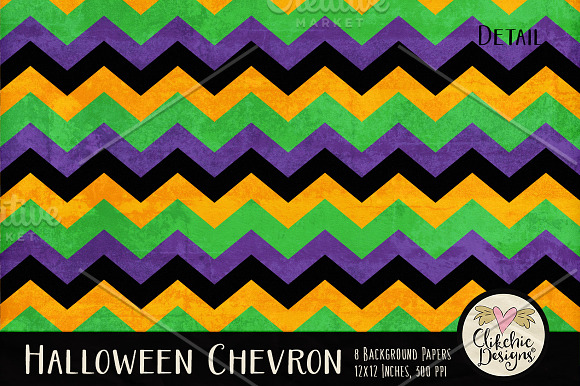 Halloween Chevron Texture Pack in Textures - product preview 5