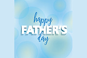 Father's Day Vector Greeting Card