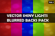 Vector shiny lights backs pack V.1