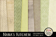 Nana's Kitchen Digital Paper Pack