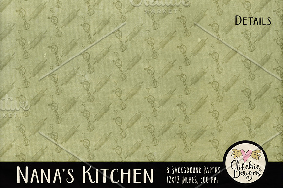 Nana's Kitchen Digital Paper Pack in Textures - product preview 2