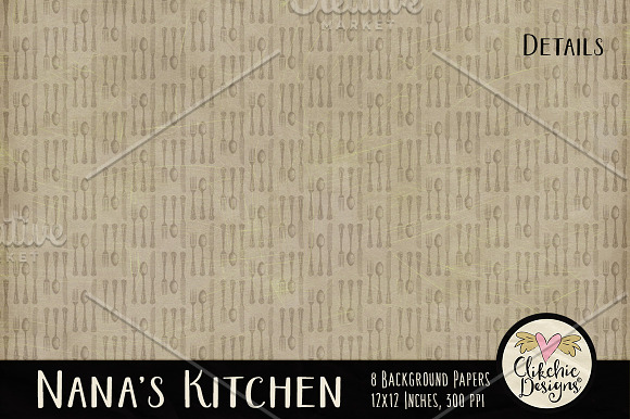 Nana's Kitchen Digital Paper Pack in Textures - product preview 4