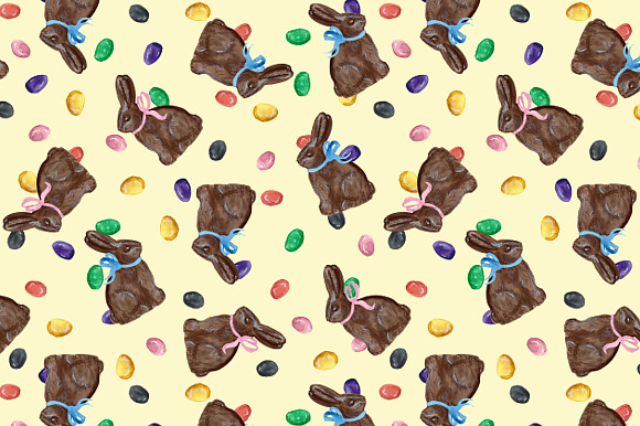 Watercolor Seamless Pattern - Easter in Patterns - product preview 1