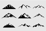 Mountain Shapes For Logos Vol 2
