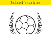 Soccer ball icon. Vector