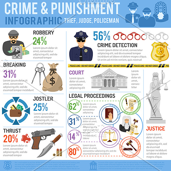 Crime and Punishment Infographics in Graphics - product preview 1