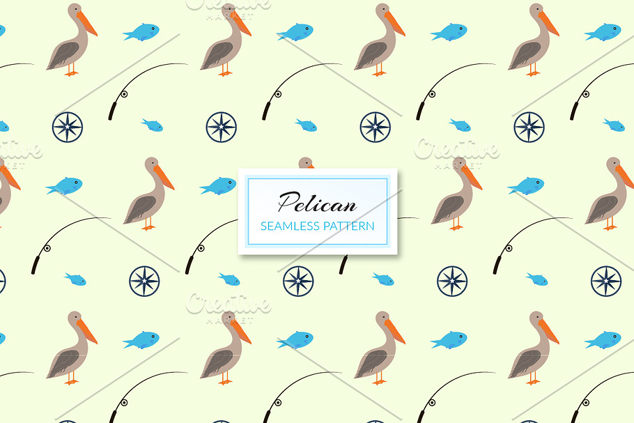 Pelican Pattern in Patterns - product preview 8