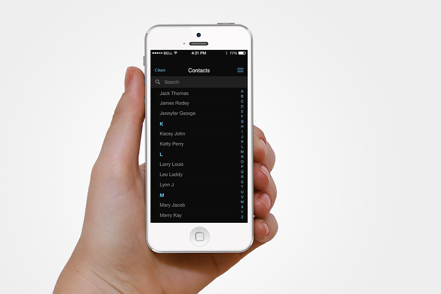 iOS Contacts Interface in Product Mockups - product preview 8