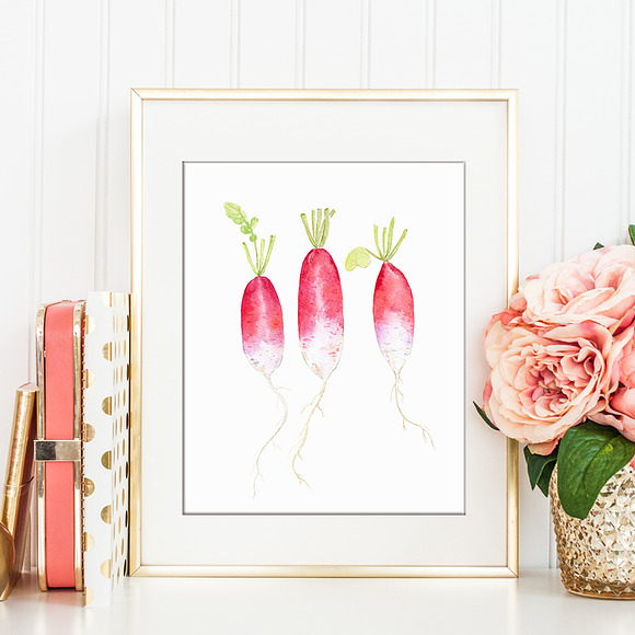 Watercolor Vegetable Collection 6 in Illustrations - product preview 3