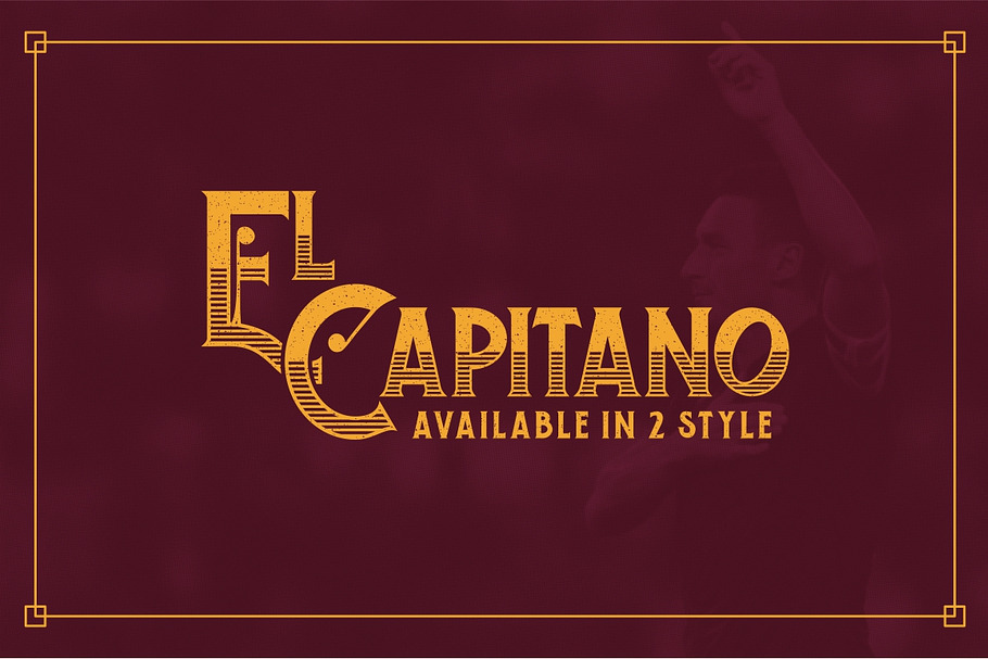 El Capitano Typeface in Display Fonts - product preview 8