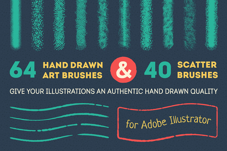 Art and scatter brushes pack in Photoshop Brushes - product preview 8