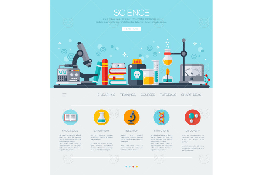 Science Web page in Illustrations - product preview 8