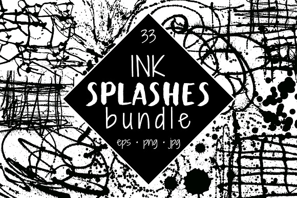 INK SPLASHES Bundle in Objects - product preview 3