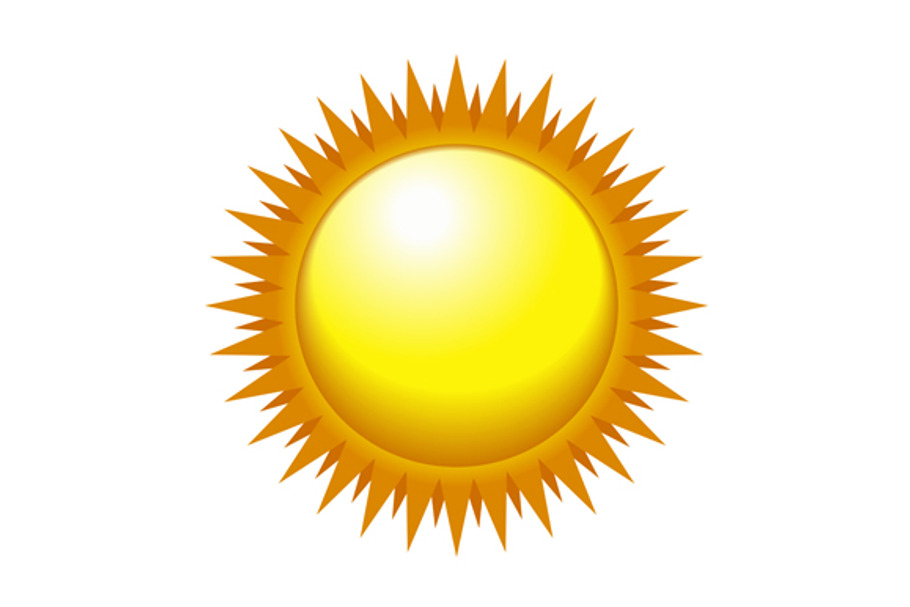 Shiny Sun Icon in Graphics - product preview 8