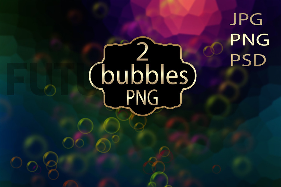 Bubbles Photoshop overlays. PNG.