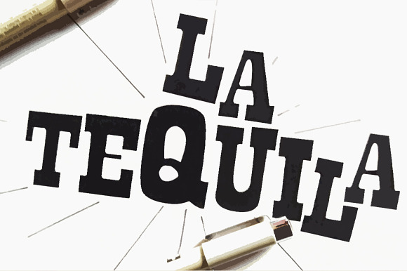 La Tequila Typeface in Display Fonts - product preview 6