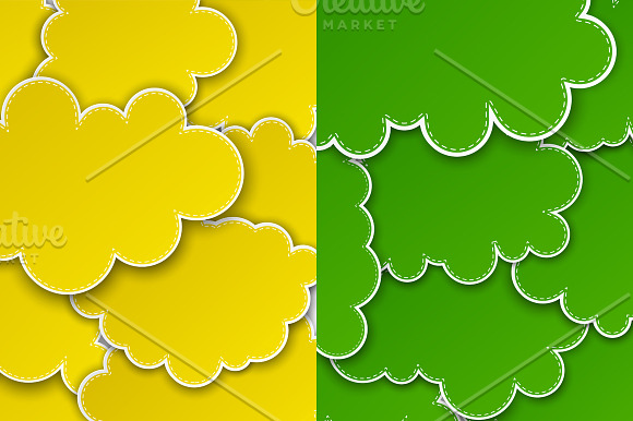 Set of color clouds textures in Textures - product preview 4