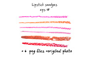 Lipstick smudges set