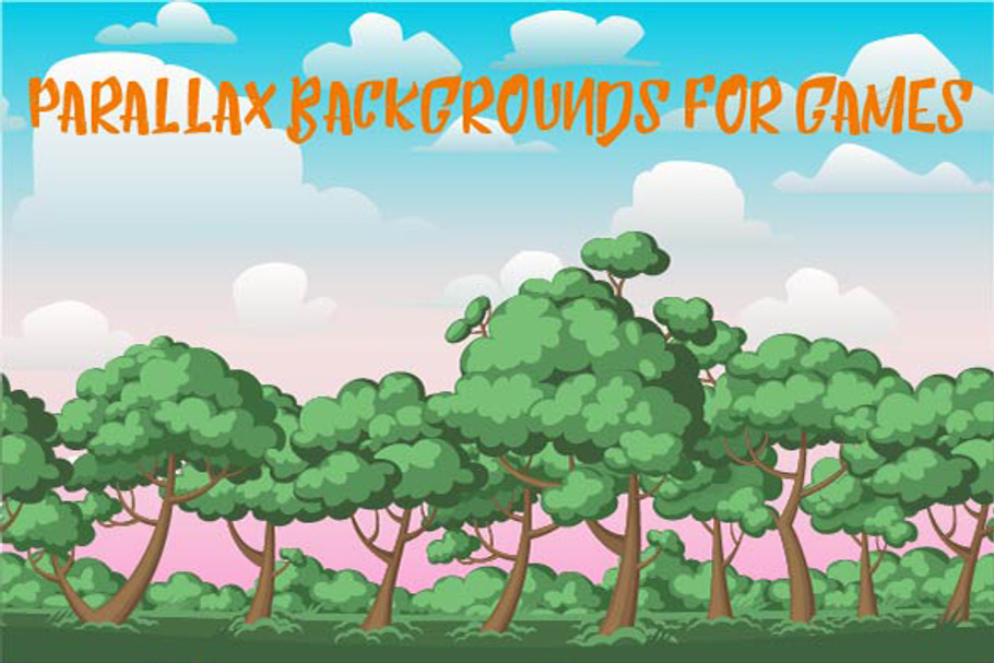 Parallax backgrounds for games  in Illustrations - product preview 8