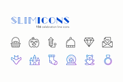 Celebration Line Icons - Slimicons